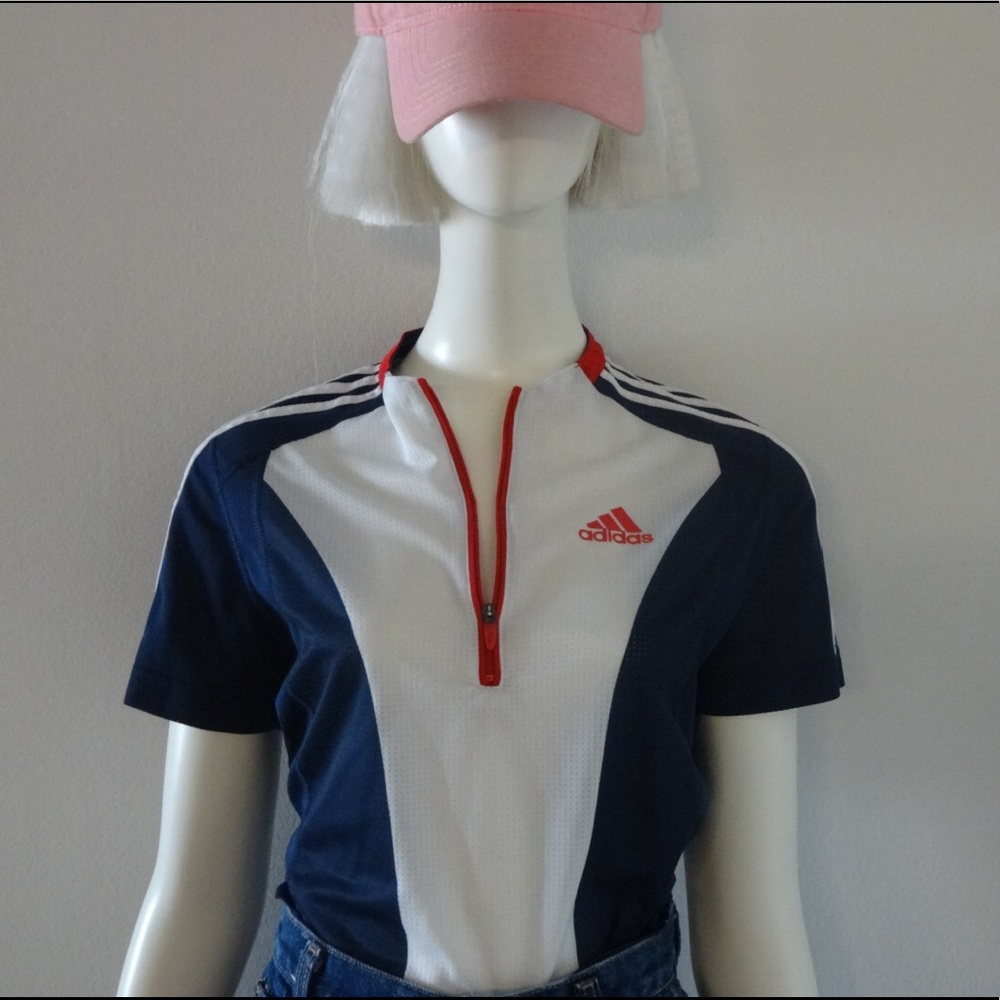 🔥Adidas climacool color blocked shirt
